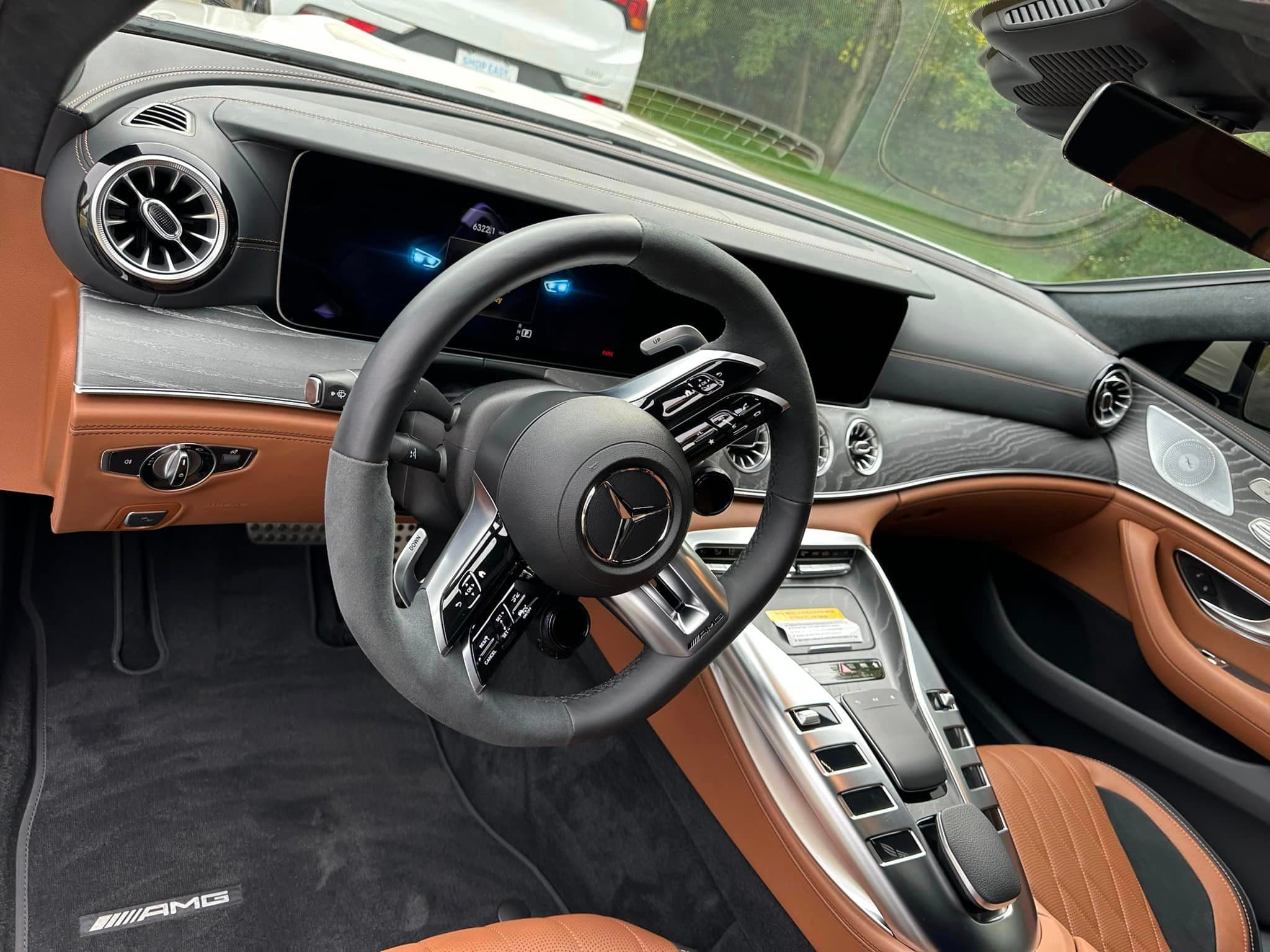 Auto Detailing - Mercedes-AMG GT 4-Door rear seat - Professional Detailing Wisconsin Dells
