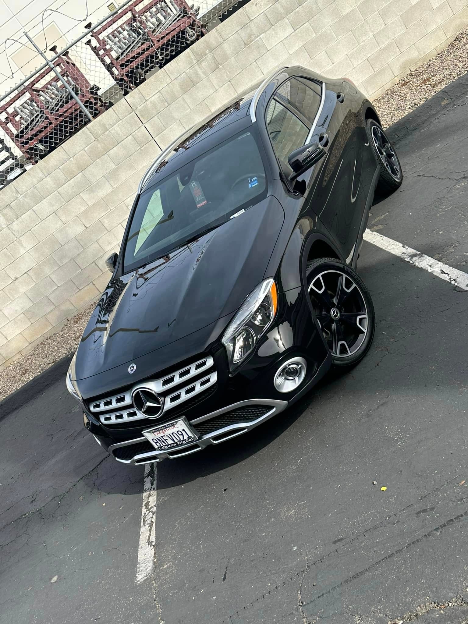 Window Tinting - Black Mercedes-Benz GLA with tint - Professional Detailing Wisconsin Dells