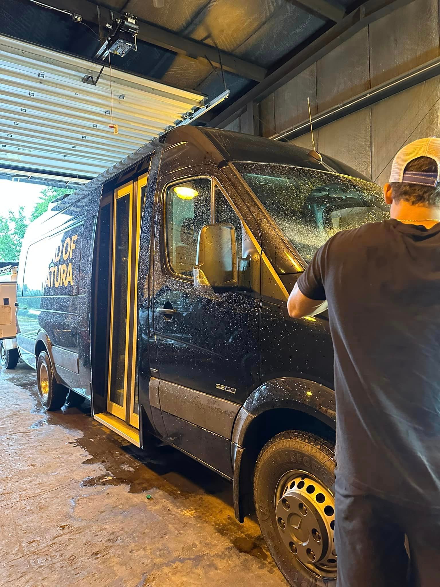 Ceramic Coating - Sprinter front three-quarter - Professional Detailing Wisconsin Dells