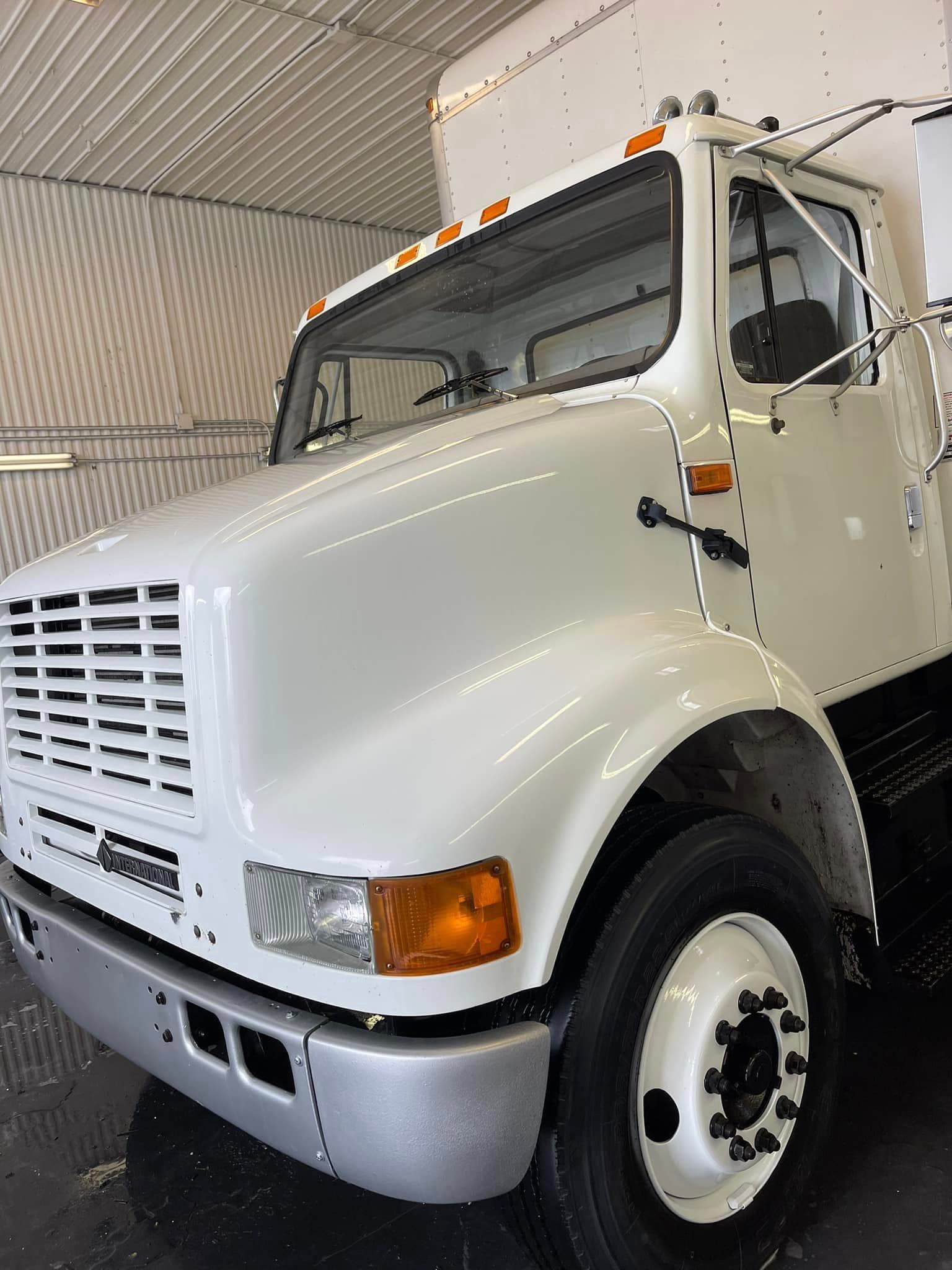 Auto Detailing - International box truck - Professional Detailing Wisconsin Dells