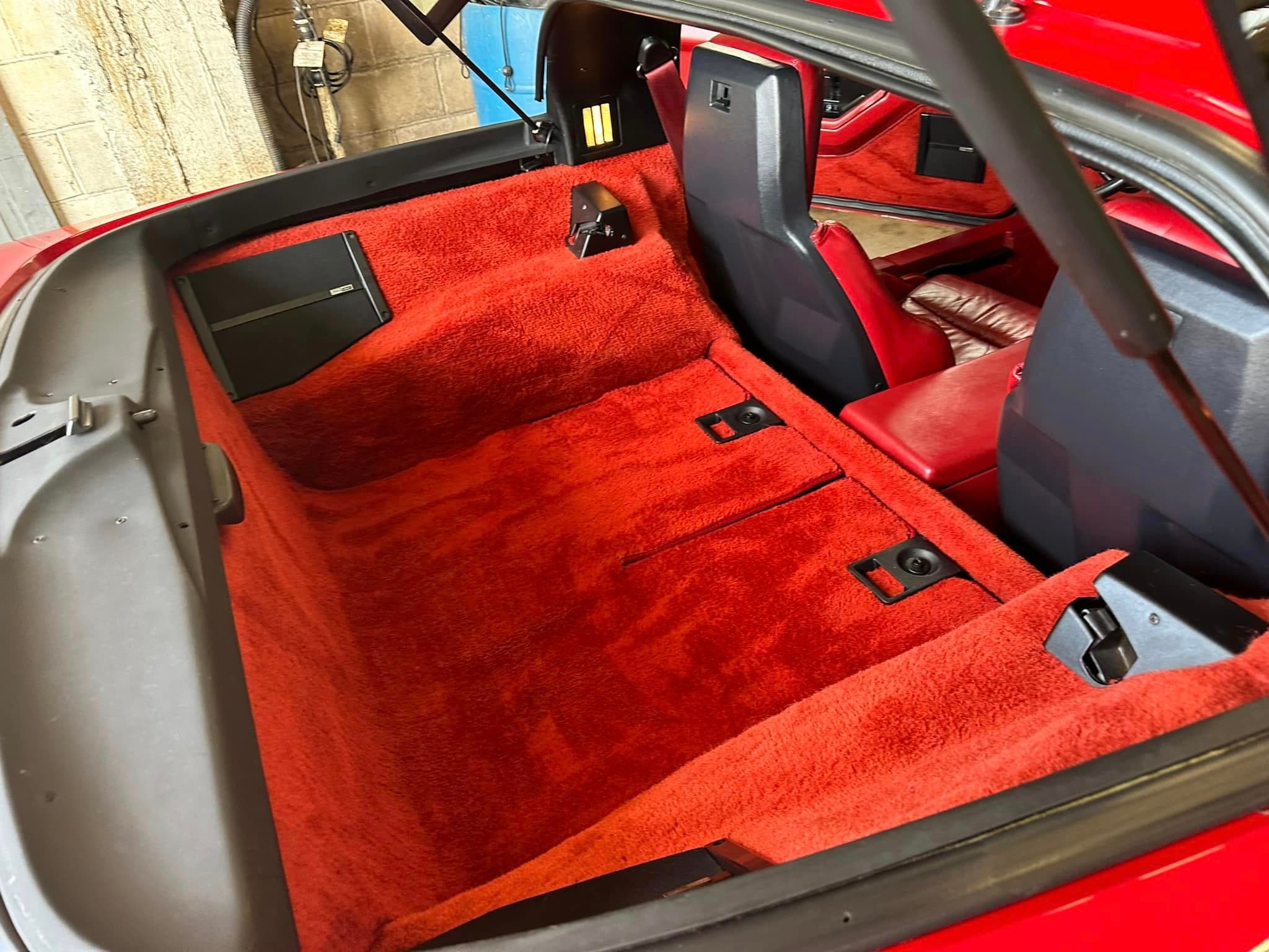 Auto Detailing - 1985 Chevrolet Corvette C4 footwell - Professional Detailing Wisconsin Dells