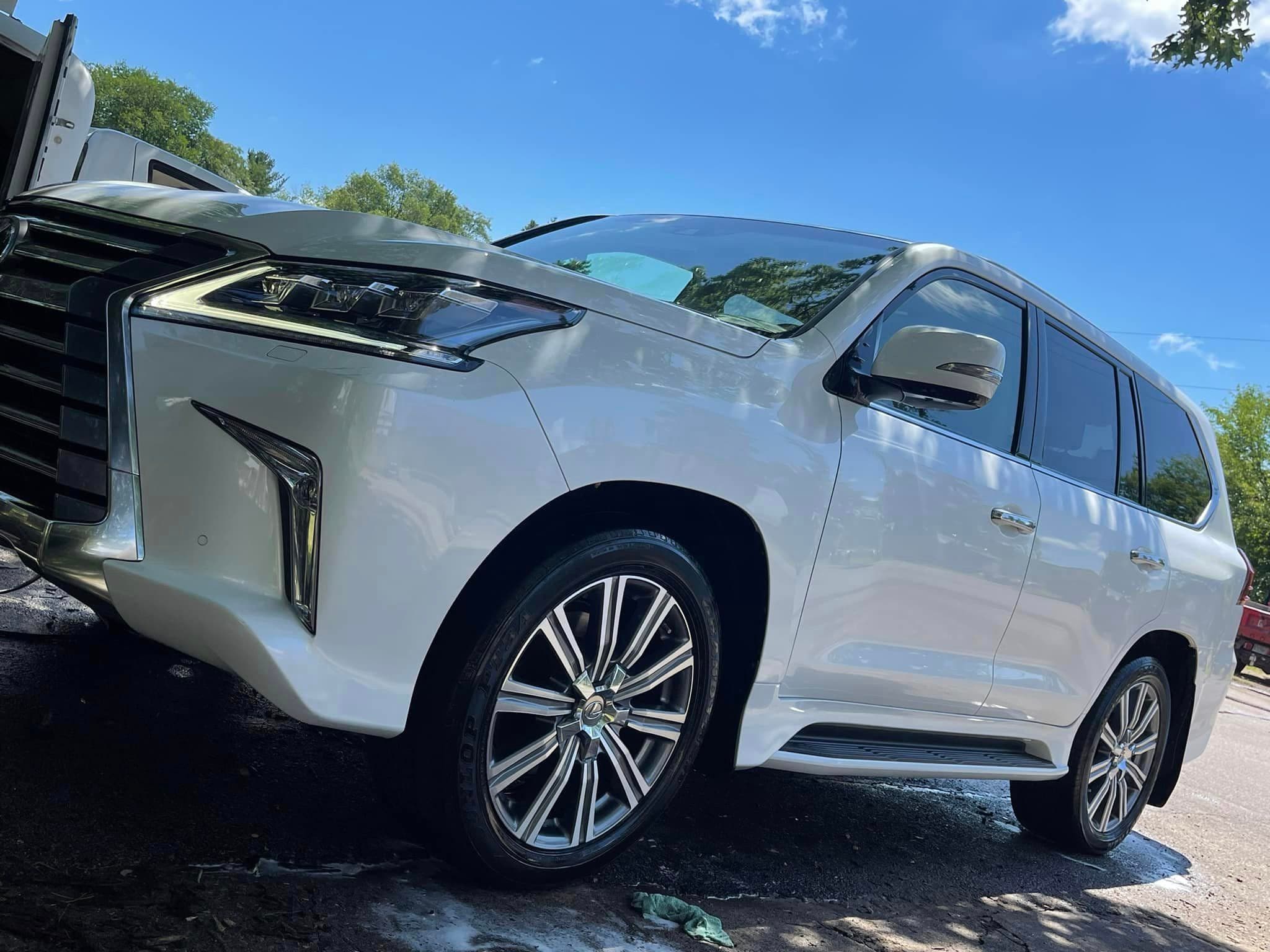 Auto Detailing - Lexus LX 570 dashboard - Professional Detailing Wisconsin Dells