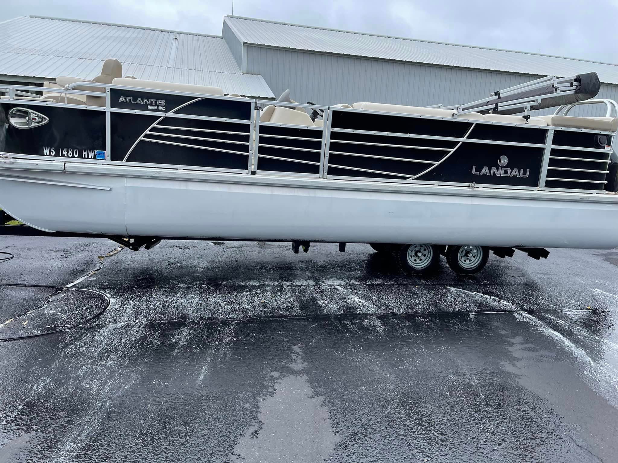 Auto Detailing - Pontoon boat seats - Professional Detailing Wisconsin Dells