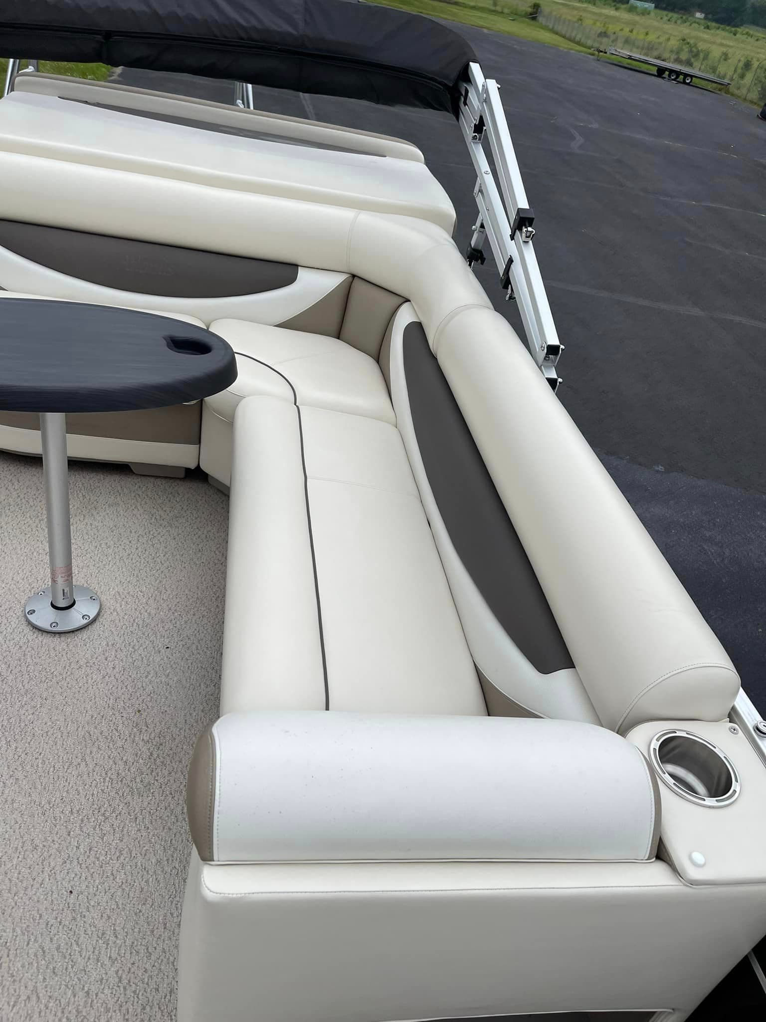 Auto Detailing - Pontoon boat deck - Professional Detailing Wisconsin Dells