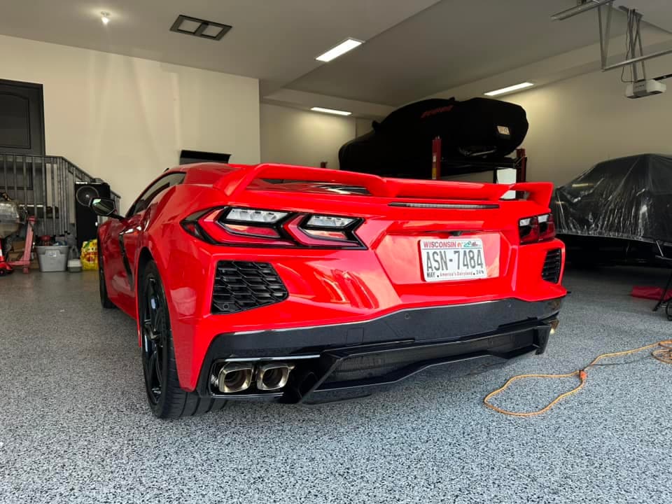Auto Detailing - Chevrolet Corvette C8 rear - Professional Detailing Wisconsin Dells