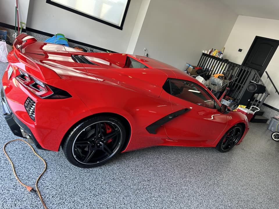 Auto Detailing - Chevrolet Corvette C8 rear three-quarter - Professional Detailing Wisconsin Dells